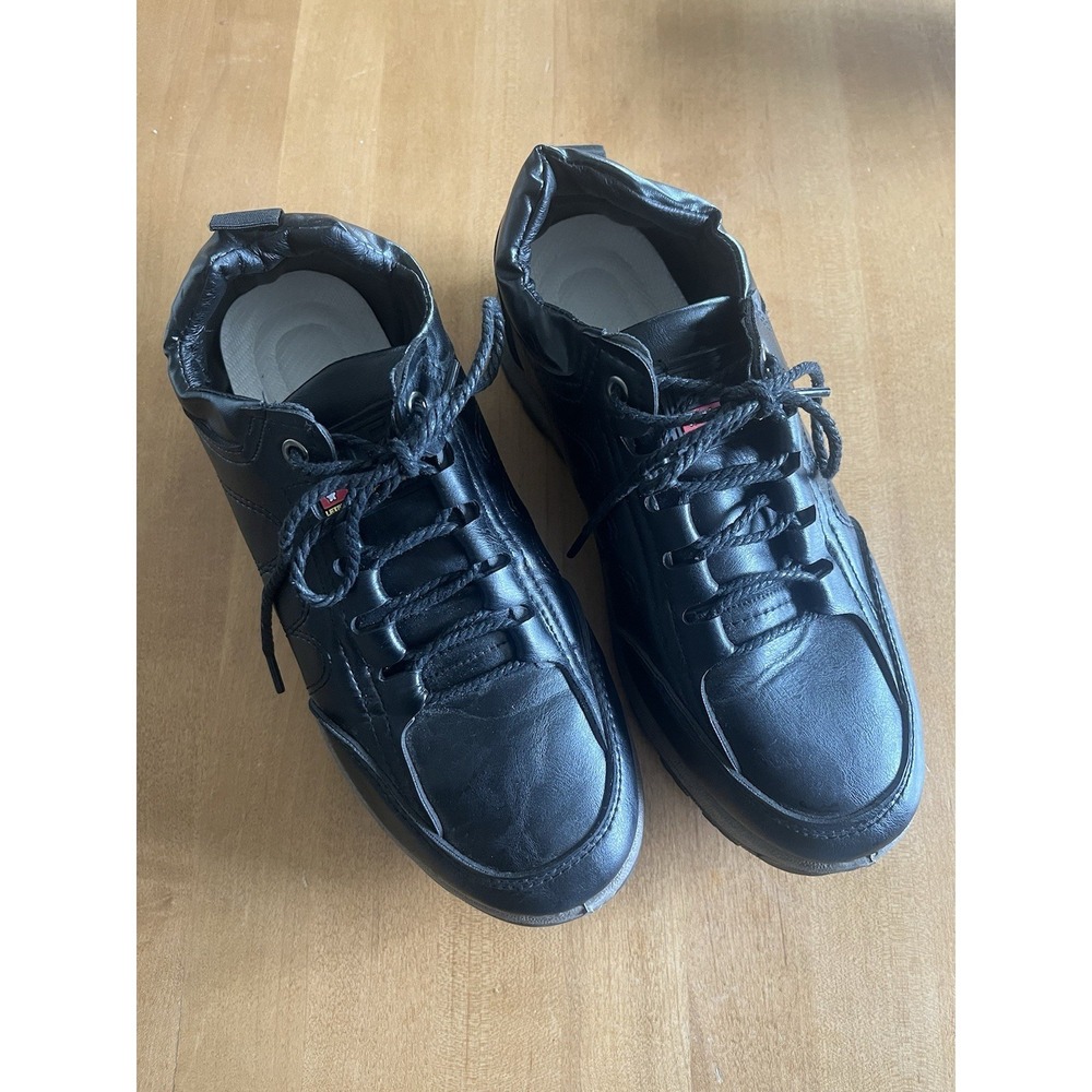 NWOT HTF Let's Build A Brighter Future Mens's Black Lace Up Shoes Sz EU 39